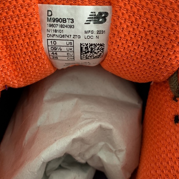 New Balance 990v3 Khaki Orange by Teddy Santis - Picture 8 of 10